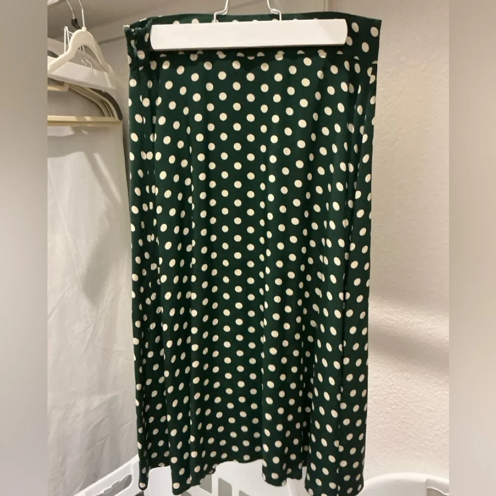 Trashy Diva Green Polka Dot Skirt Size 8 - Picture 2 of 4